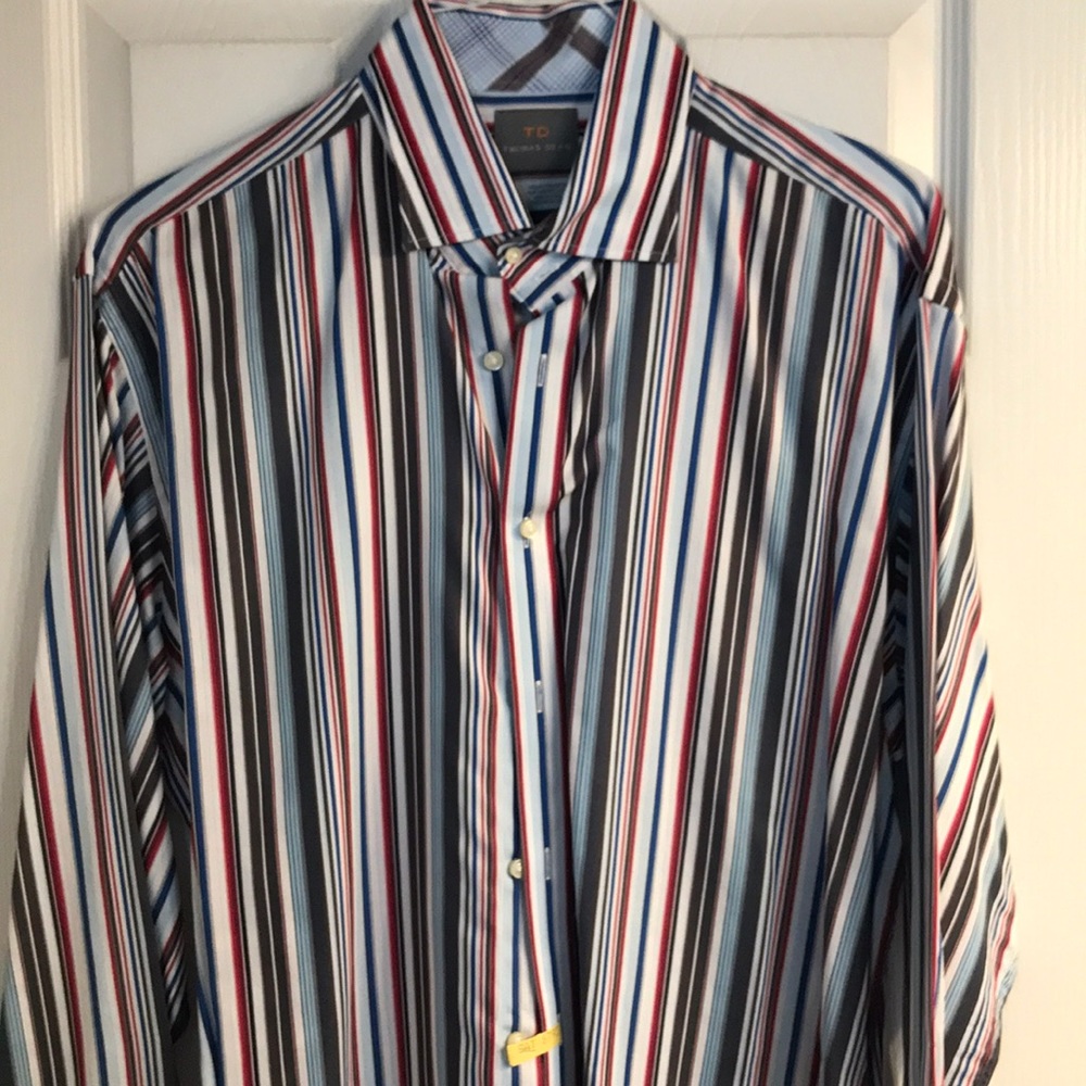 Thomas Dean striped shirt